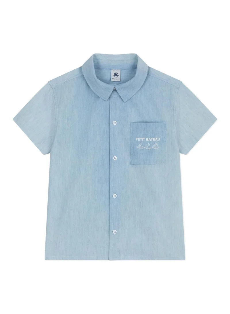 Petit Bateau Children's short-sleeved cotton shirt